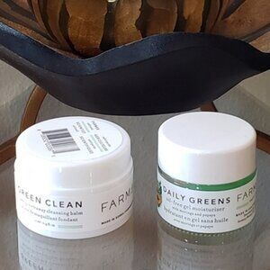 Farmacy Green Clean Makeup Cleansing Balm and Daily Oil-Free Gel Moisturizer NEW